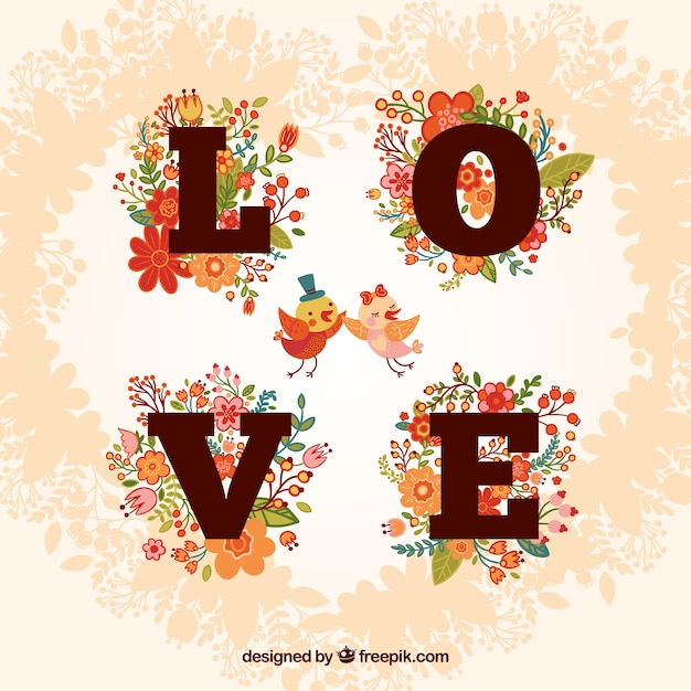 Floral Love Card – Free Stock Photo for Download