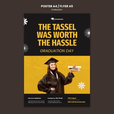 Graduation Ceremony Poster Template – Free Download