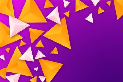 3D Triangles in Vivid Colors – Free Stock Photo, Download Free