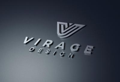 3D Metallic Logo Mockup – Download Free Stock Photo
