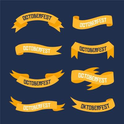 Oktoberfest Ribbons Set – Free Download Free Stock Photo