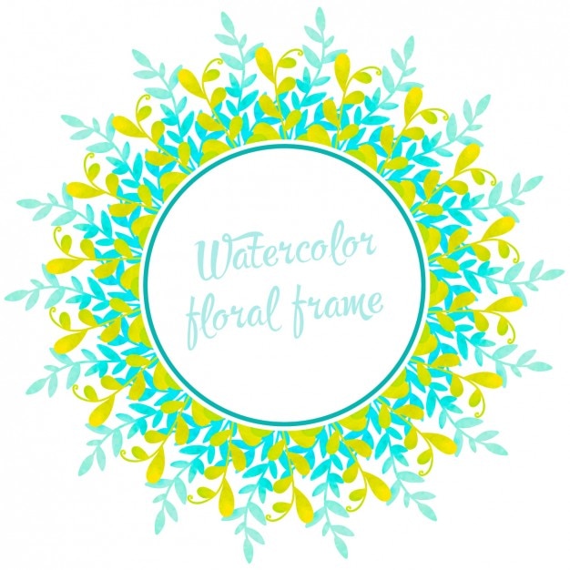 Watercolor Floral Frame – Free Download for Stock Photos