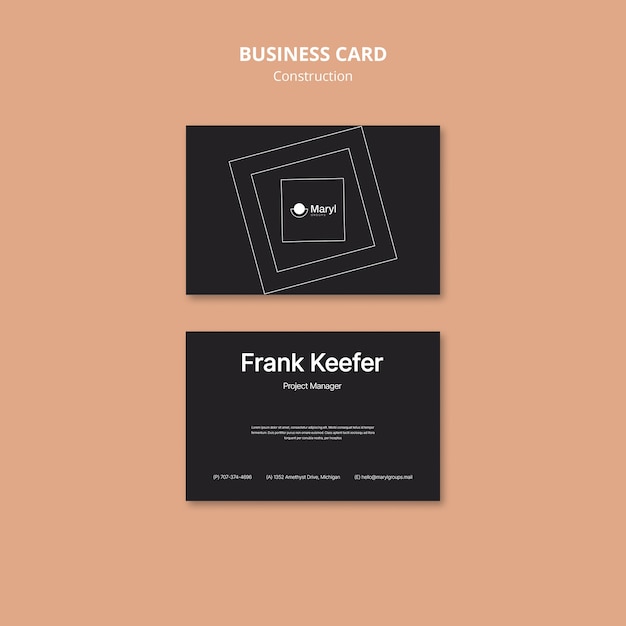 Flat Design Construction Template – Free Download