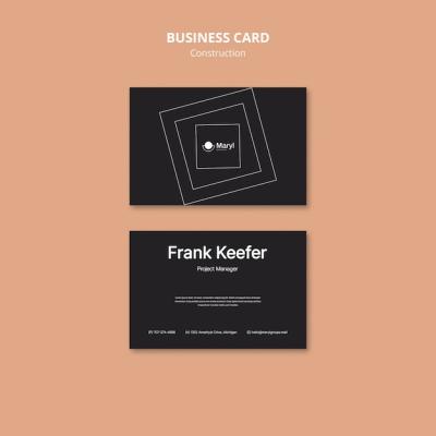 Flat Design Construction Template – Free Download