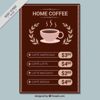 Vintage Coffee Menu – Free Download, Download Free Stock Photo