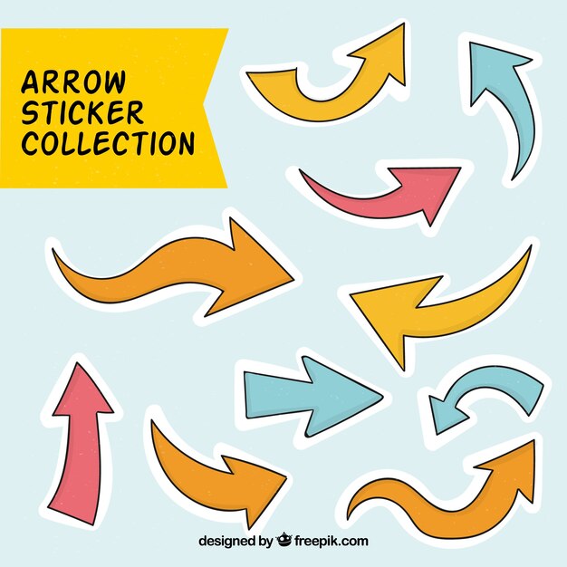 Hand Drawn Arrows Collection – Free Stock Photo Download