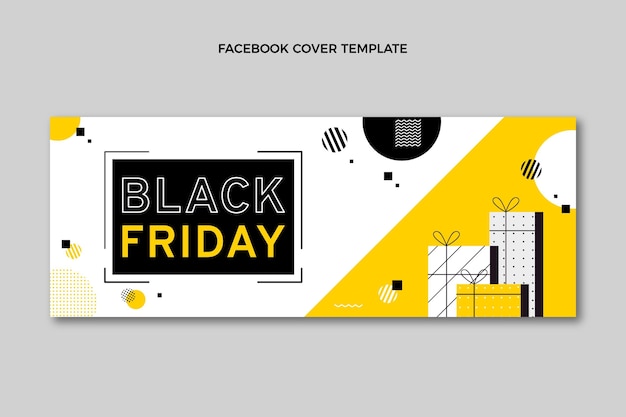Flat Black Friday Social Media Cover Template – Free Download