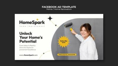 Home Renovation Template Design – Download Free Stock Photo
