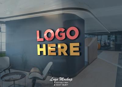 Colored Logo Mockup – Download Free Stock Photo