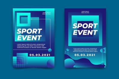 Sporting Event Poster Vector Template – Free Download