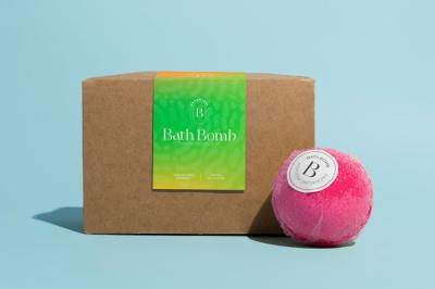 Round Bath Bomb Mock-up Packaging – Download Free Stock Photo