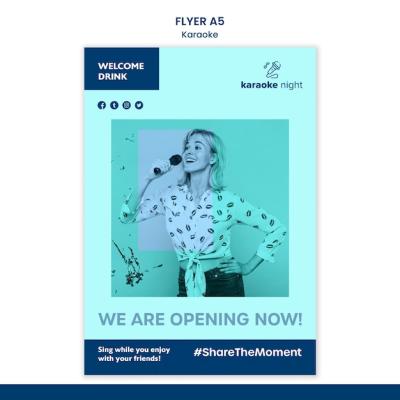 Karaoke Concept Flyer Template – Free Download