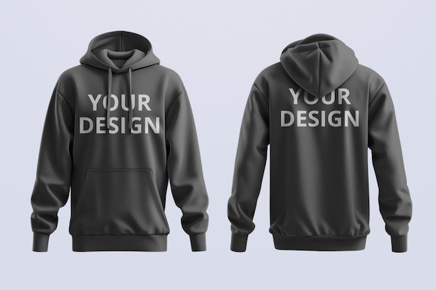 Hoodie Front and Back Mockup – Download Free Stock Photo