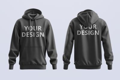 Hoodie Front and Back Mockup – Download Free Stock Photo