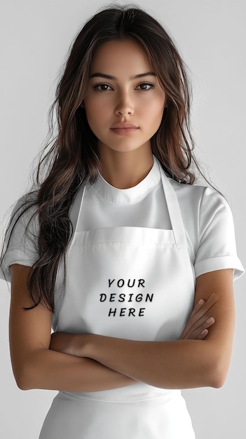 White Apron Mockup – Free Download Stock Photo