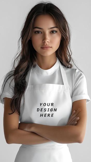 White Apron Mockup – Free Download Stock Photo