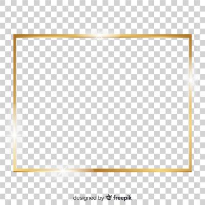 Realistic Squared Golden Frame – Free Download