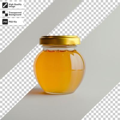 A Bottle of Honey with a Gold Lid – Download Free Stock Photo