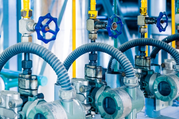 Steel Pipelines and Cables in a Plant – Free Stock Photo, Download Free
