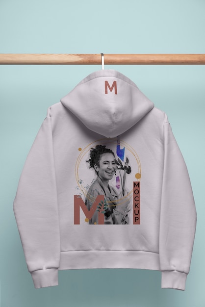 Purple Hoodie Mockup on Hanger – Free Stock Photo for Download