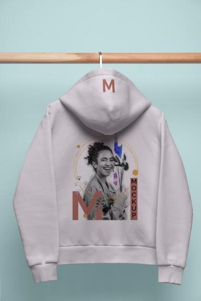 Purple Hoodie Mockup on Hanger – Free Stock Photo for Download