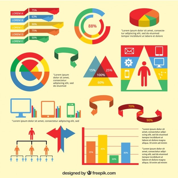 Colorful Infographic Elements â Free Download