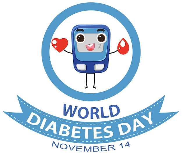 World Diabetes Day Font Logo Design – Free Download