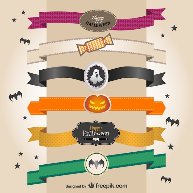 Colorful Halloween Banners for Creative Projects – Download Free Stock Photos