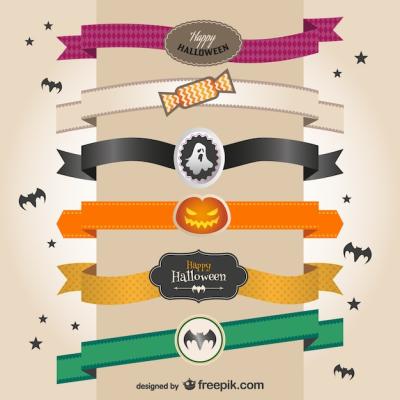 Colorful Halloween Banners for Creative Projects – Download Free Stock Photos