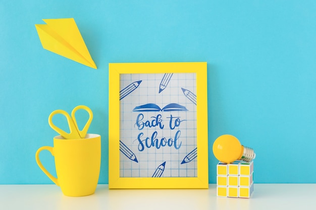 Back to School Frame Mockup – Free Download