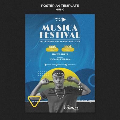 Music Festival Print Template – Free Download
