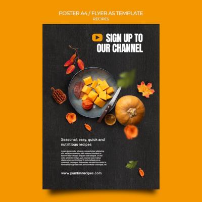 Autumn Recipe Flyer Template – Free Download