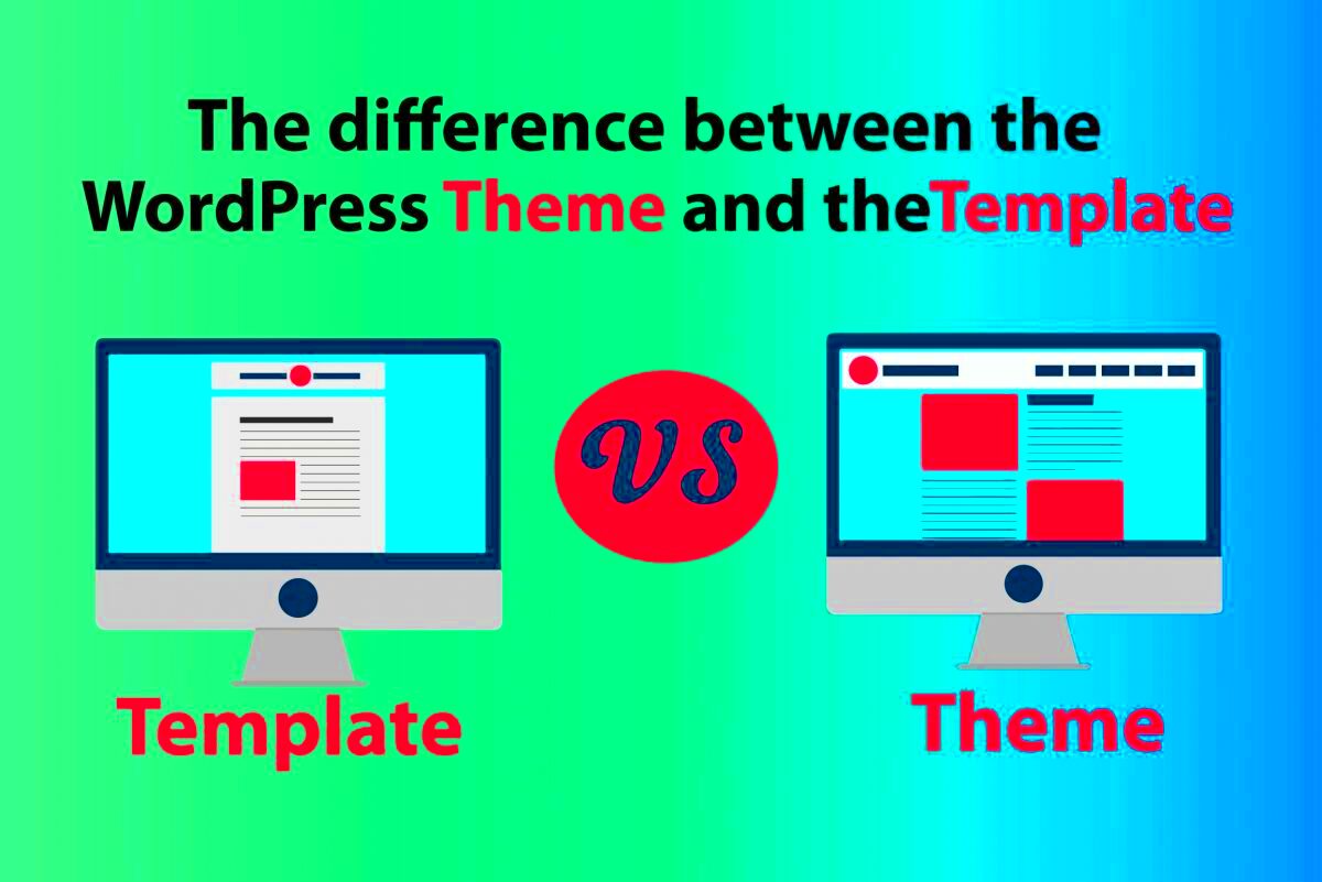 The difference between the Worpdress theme and the template