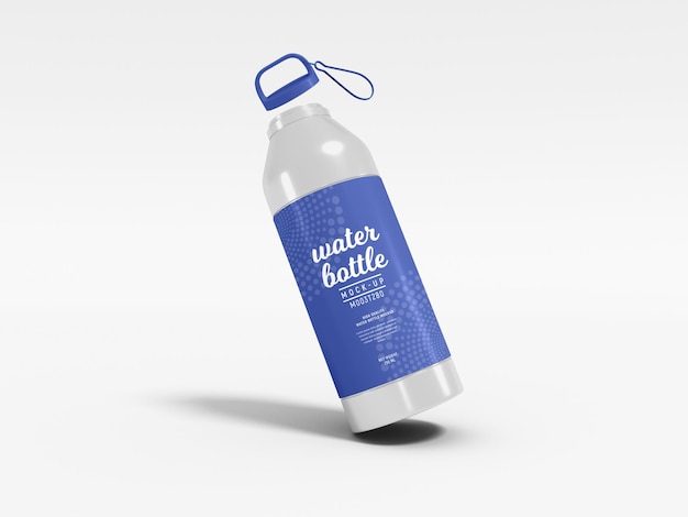 Metal Water Flask Bottle Branding Mockup – Free Download