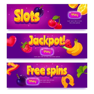 Horizontal Cartoon Casino Banners – Free Download