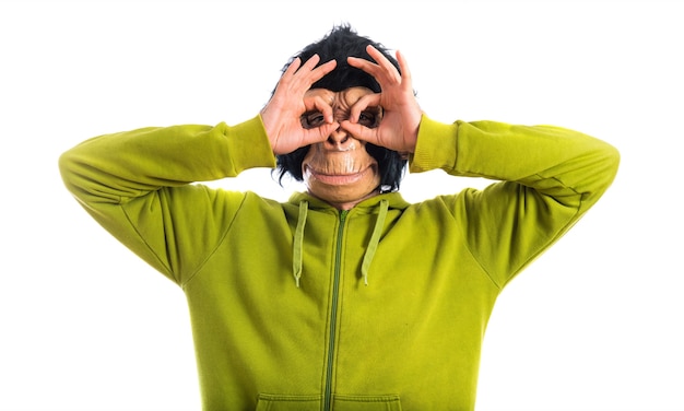 Monkey Man Demonstrating an Idea – Free Download