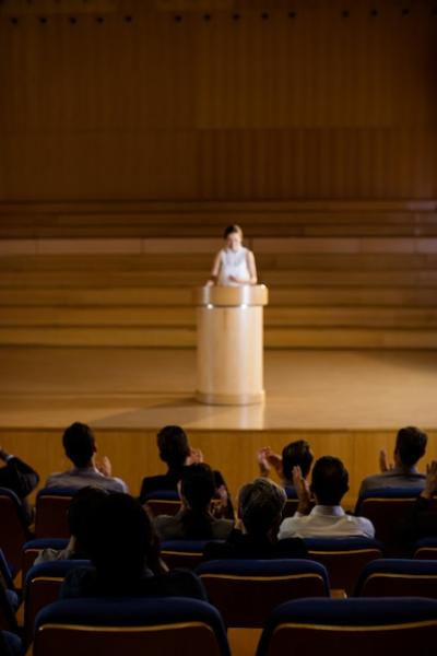 Audience Applauding Speaker After Conference Presentation – Free Stock Photo, Download Free Stock Photo
