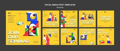 Flat Design Business Template – Free Download