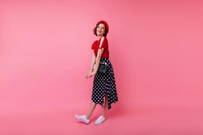 Glad European Woman in White Sport Shoes – Free Stock Photo for Download