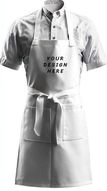 White Apron Mockup – Free Download for Your Projects