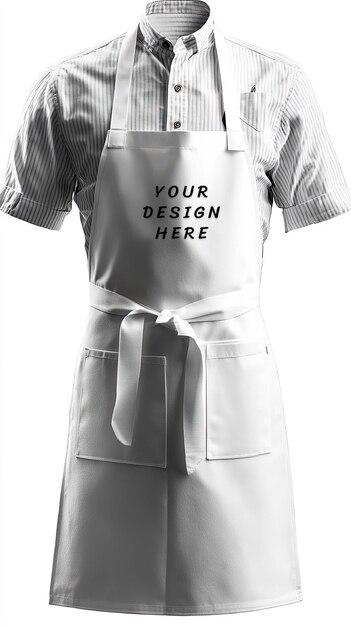 White Apron Mockup – Free Download for Your Projects