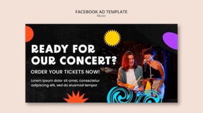 Music Show Facebook Template – Download Free Stock Photo