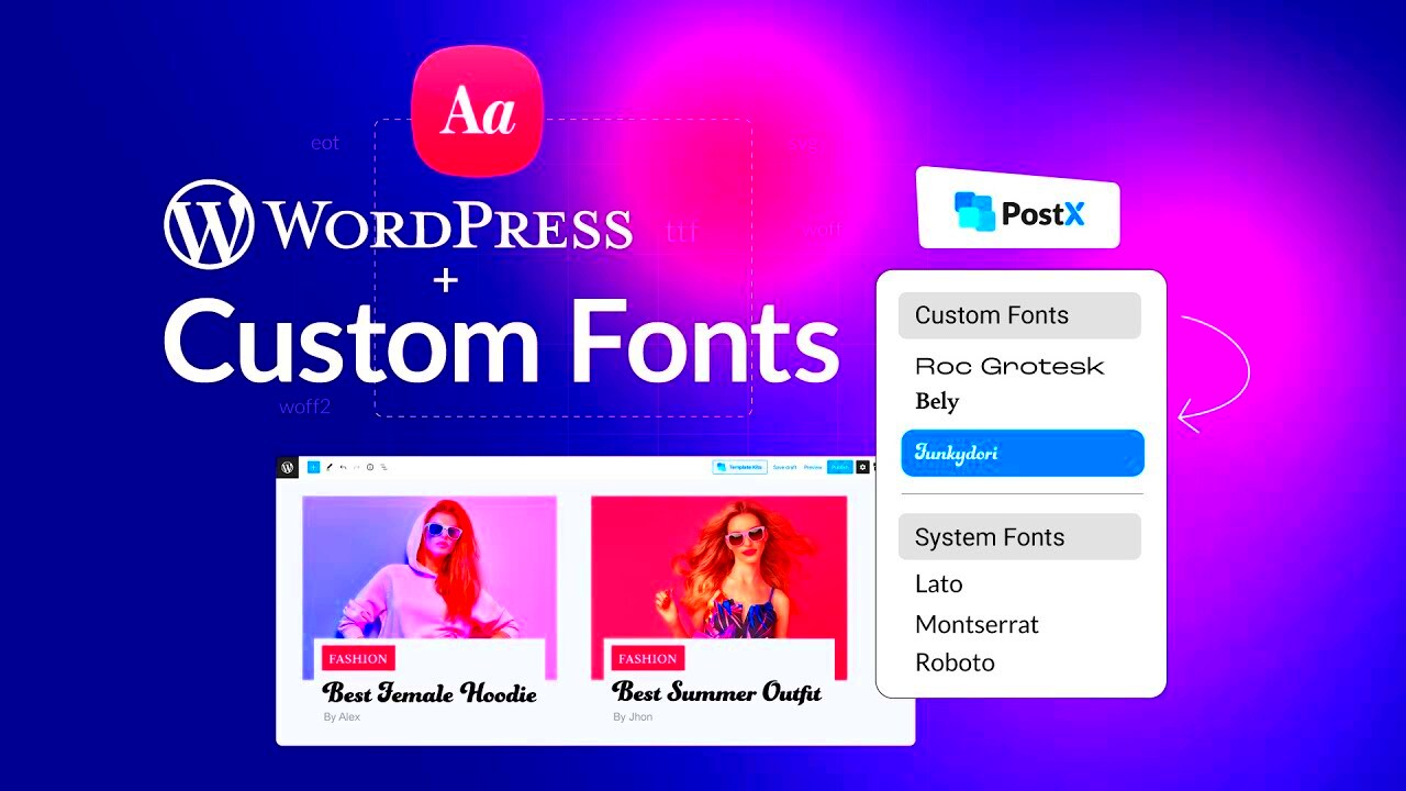 How to Add Custom Font in WordPress Quick and Easy Guide  YouTube