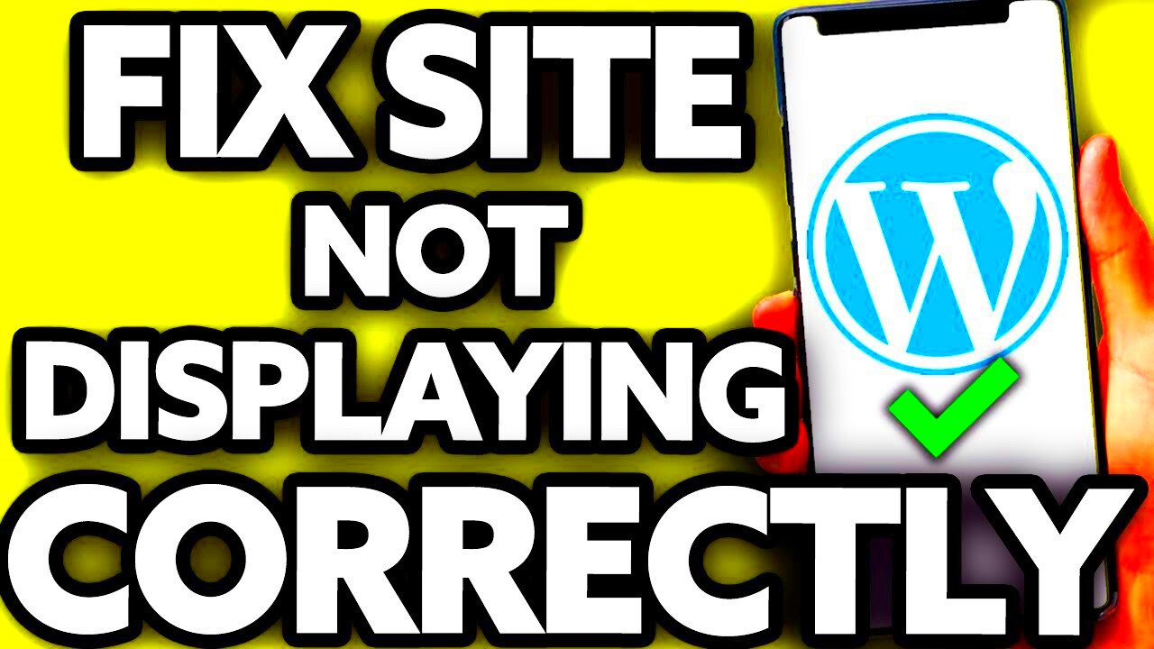 How To Fix WordPress Site Not Displaying Correctly on Mobile  YouTube