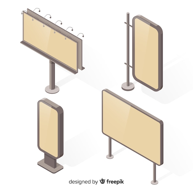 Isometric Billboard Collection for Fun and Creative Projects – Free Download