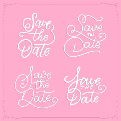 Wedding Save the Date Lettering Collection – Free Download