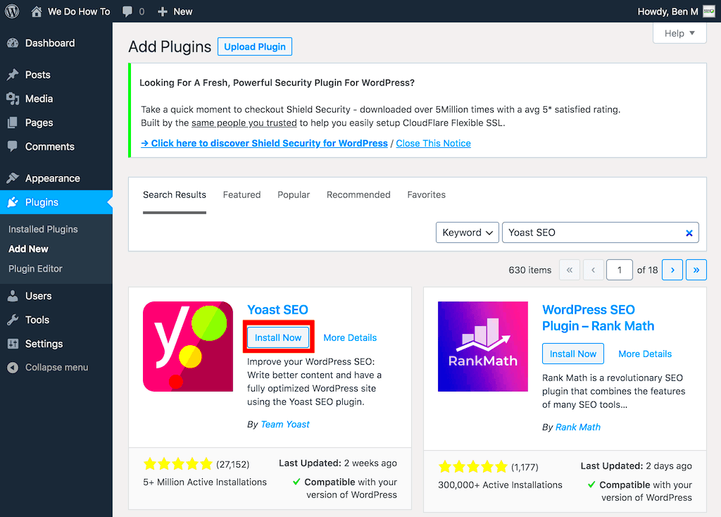 How to install the Yoast SEO plugin in WordPress  Ecommerce How To