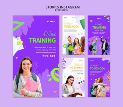 Flat Design Education Template – Free Download