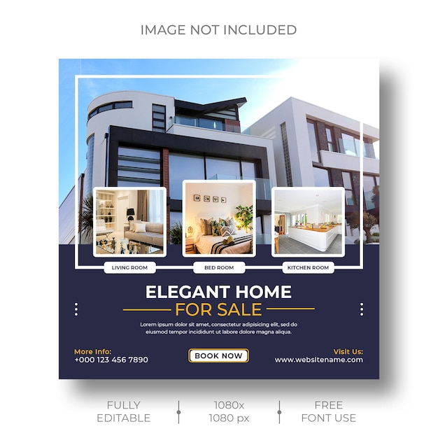 Real Estate Social Media Post Template – Free Download