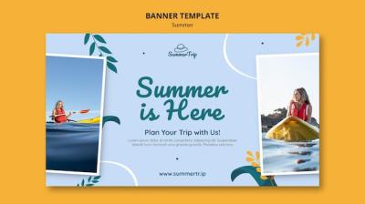 Beautiful Summer Template Banner – Free Download